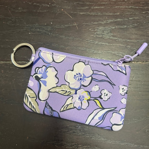 Vera Bradley Handbags - Vera Bradley Purple Floral Keychain Wallet